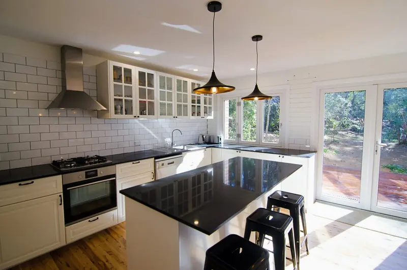 Kitchen island and preparation space